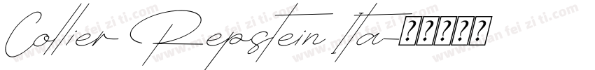 Collier Repstein Ita字体转换